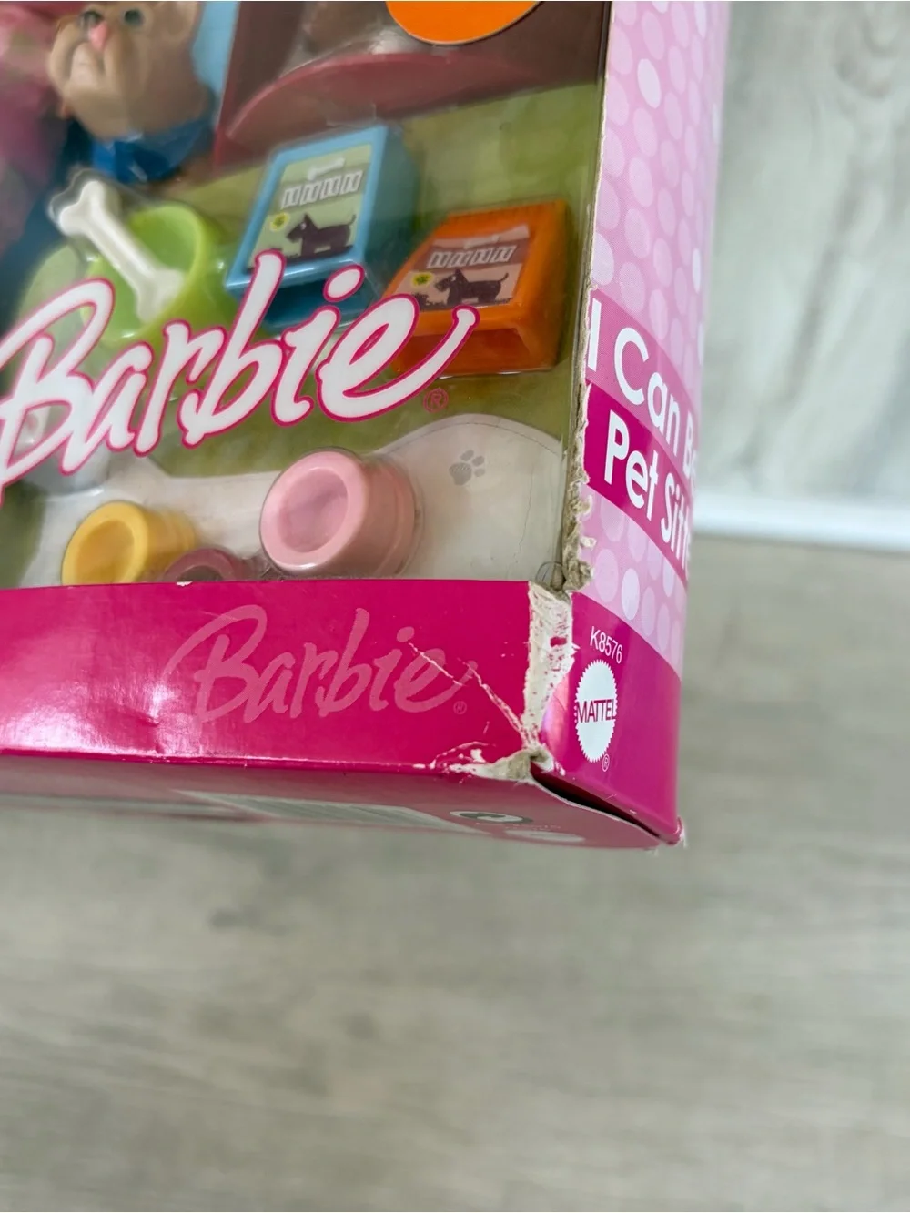Vintage 2006 Barbie I Can Be a Pet Sitter Doll Pet Accessories- Mattel New